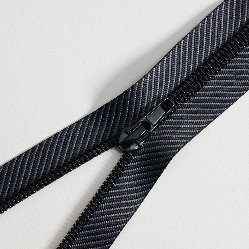 YAB Nylon toothed twill fabric belt Zipper