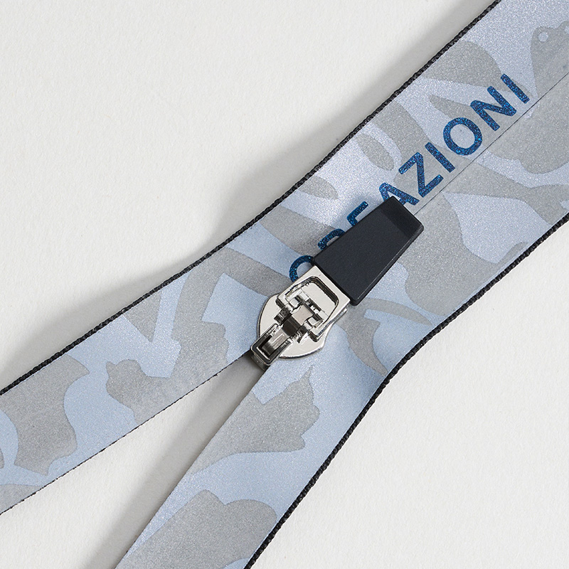 YAB Nylon waterproof zipper silver reflective film printing