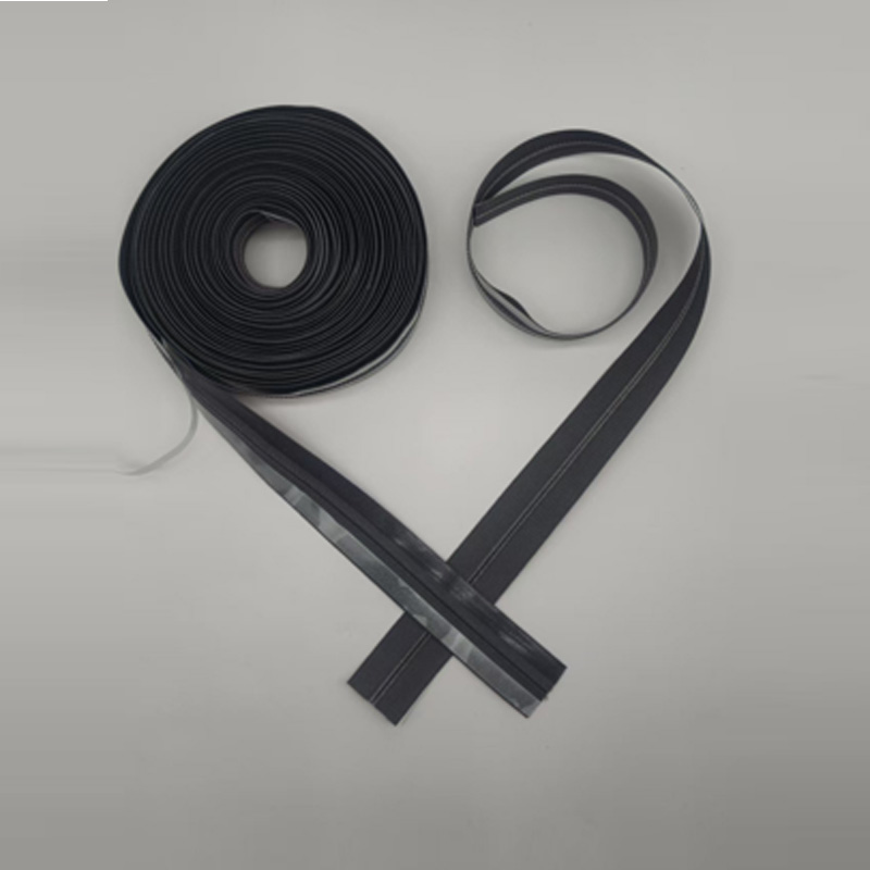 No.3 Double Bonetrack Weldable Zippers( 10mm hot melt film) Curtain zippers