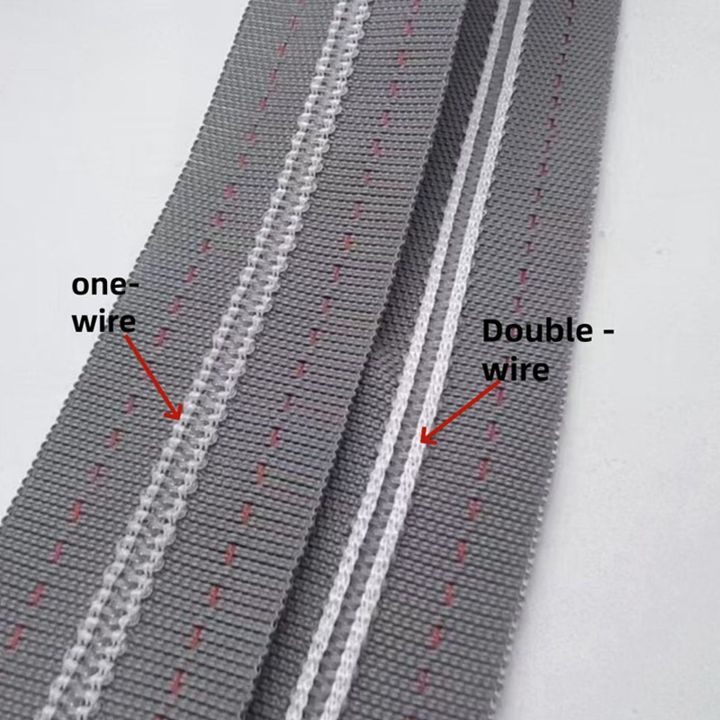 HA-WSH005 No.3 Double bone covered zipper Curtain zippers