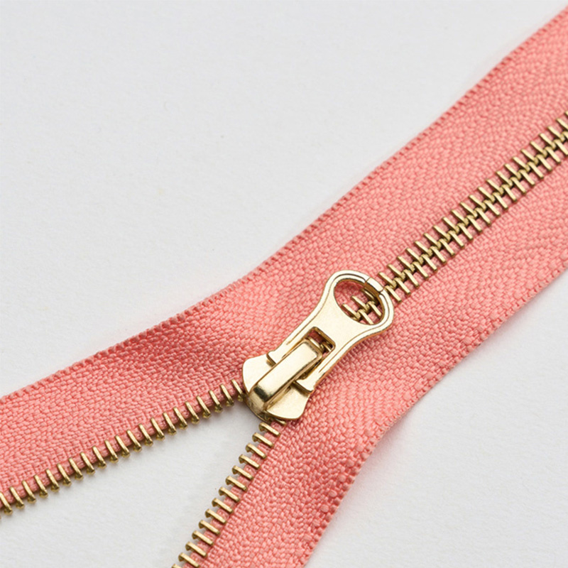 YAB EUZOR Pink European style fine teeth metal zipper